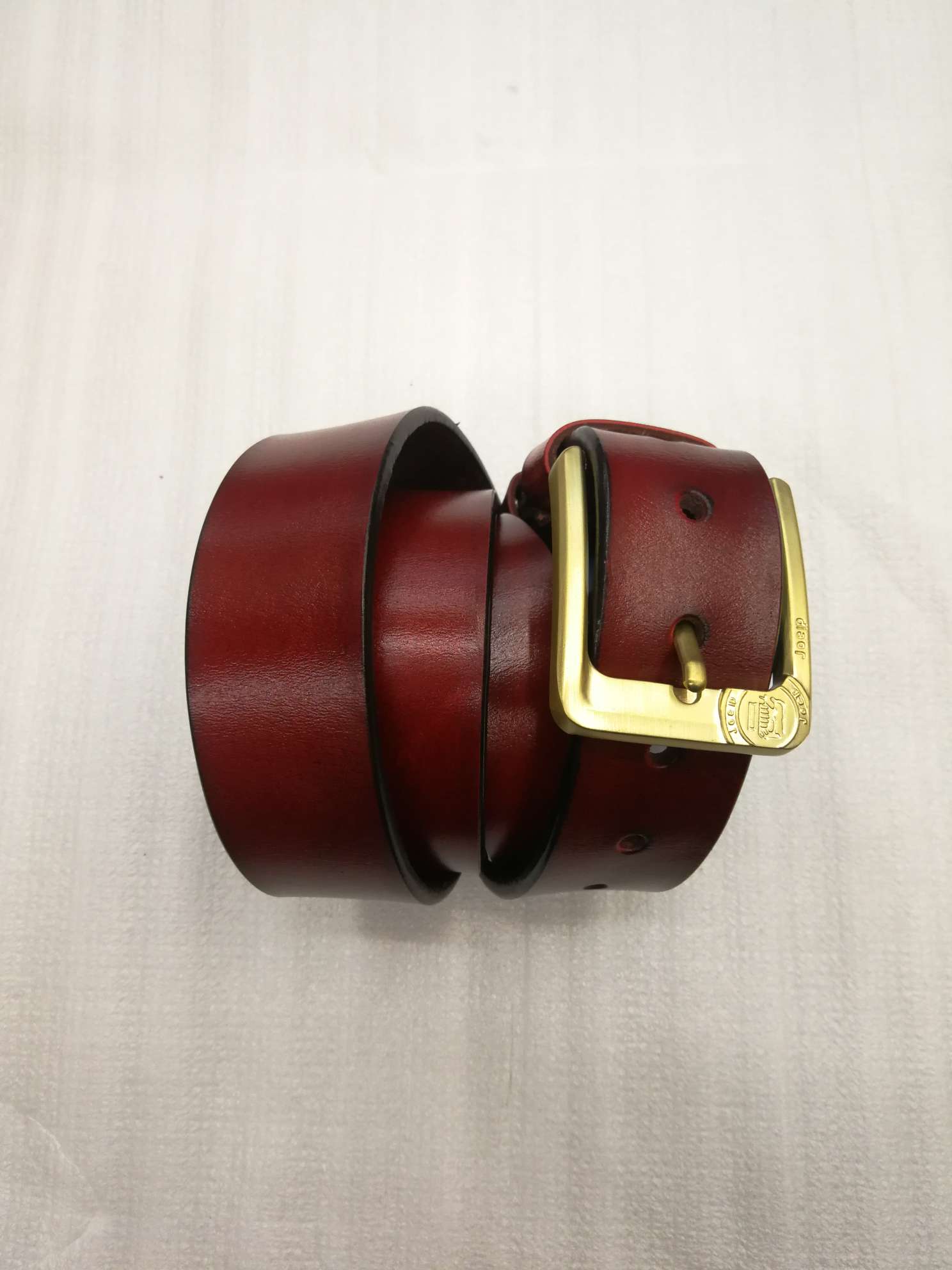 义乌好皮带AB0092韩版潮流牛皮针扣休闲时尚男士腰带厂家直销供应内销外贸详情图2