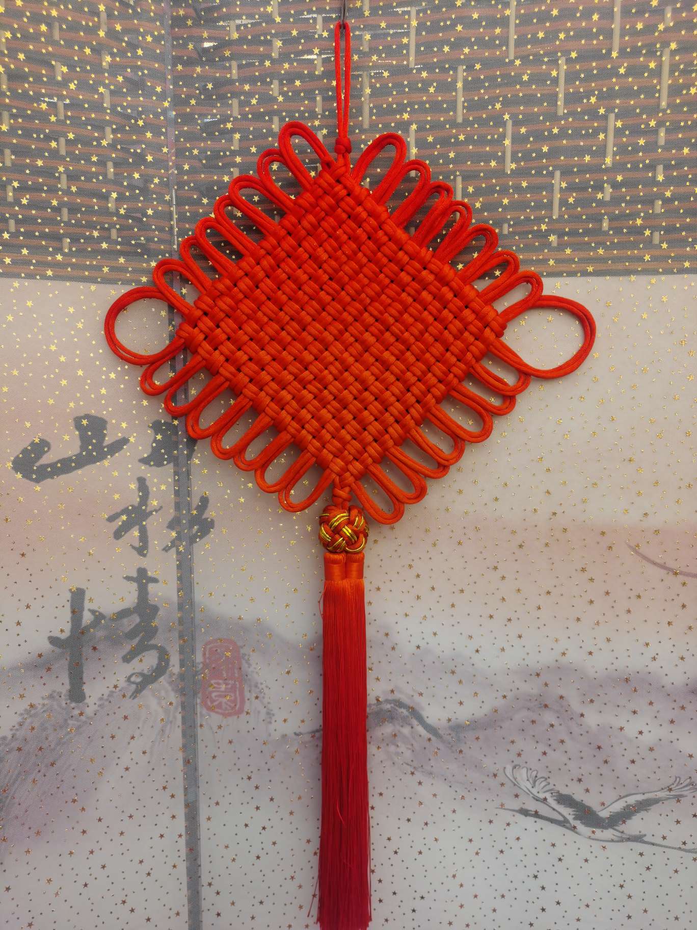 Double Line No. 1 32-knot Chinese knot, festive wedding and festival supplies, moving into a new home