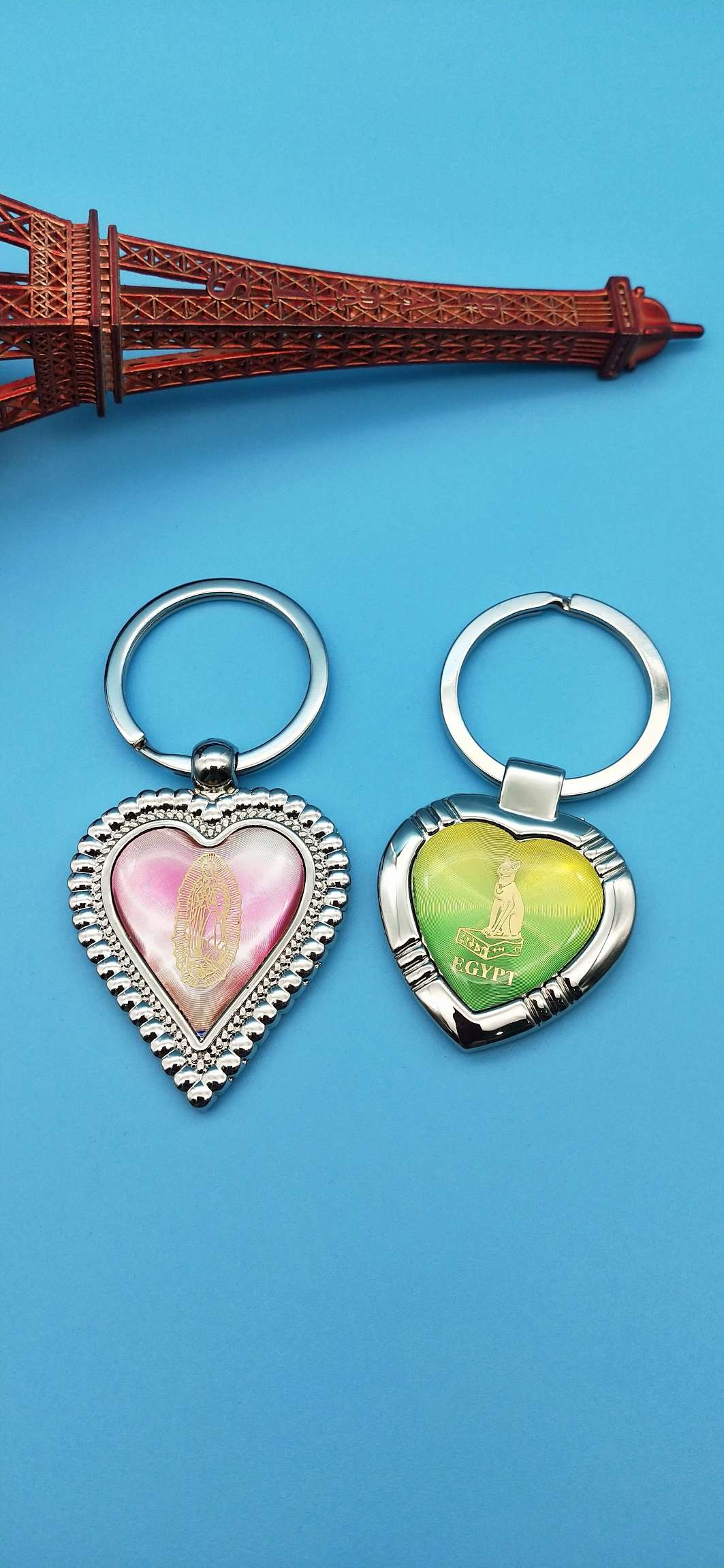 Heart shaped key chain