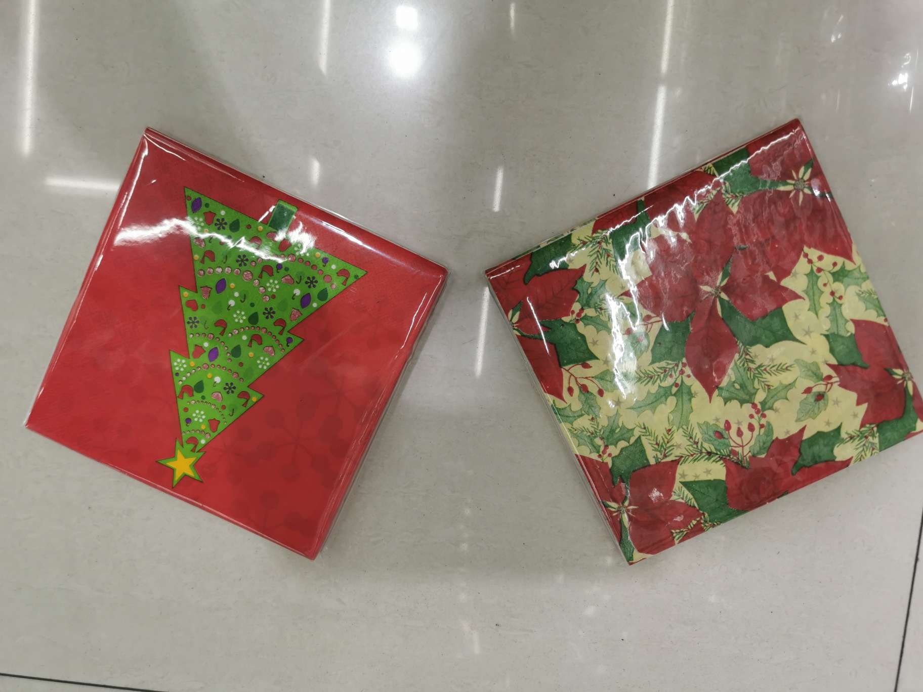 圣诞系列餐巾纸细节图