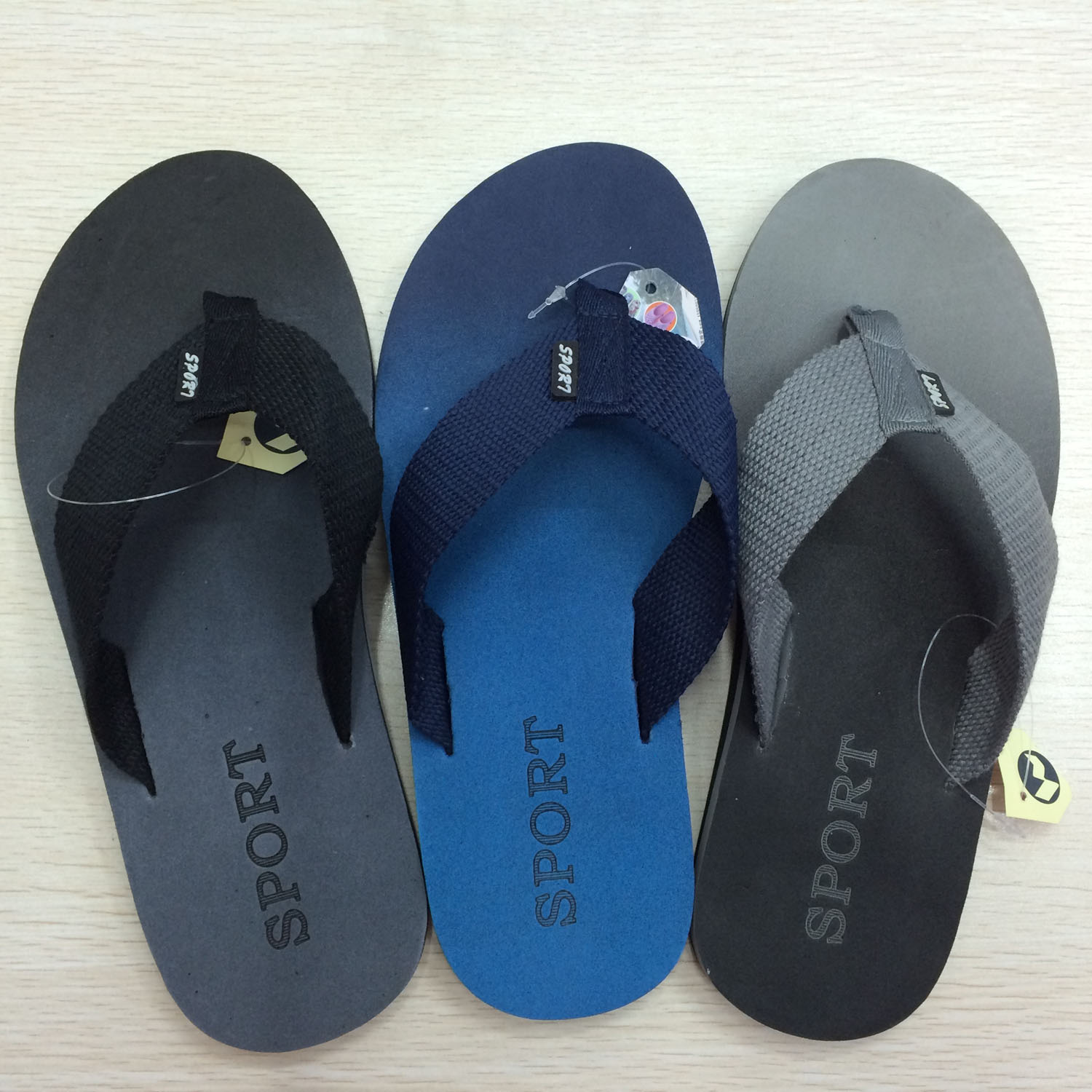 Men's woven strap herringbone slippers details Picture