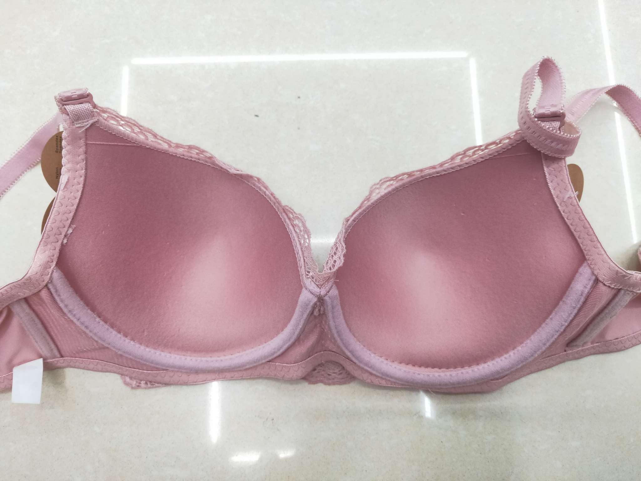 Y022 thin cotton C cup with full lace bra bra Specification drawing