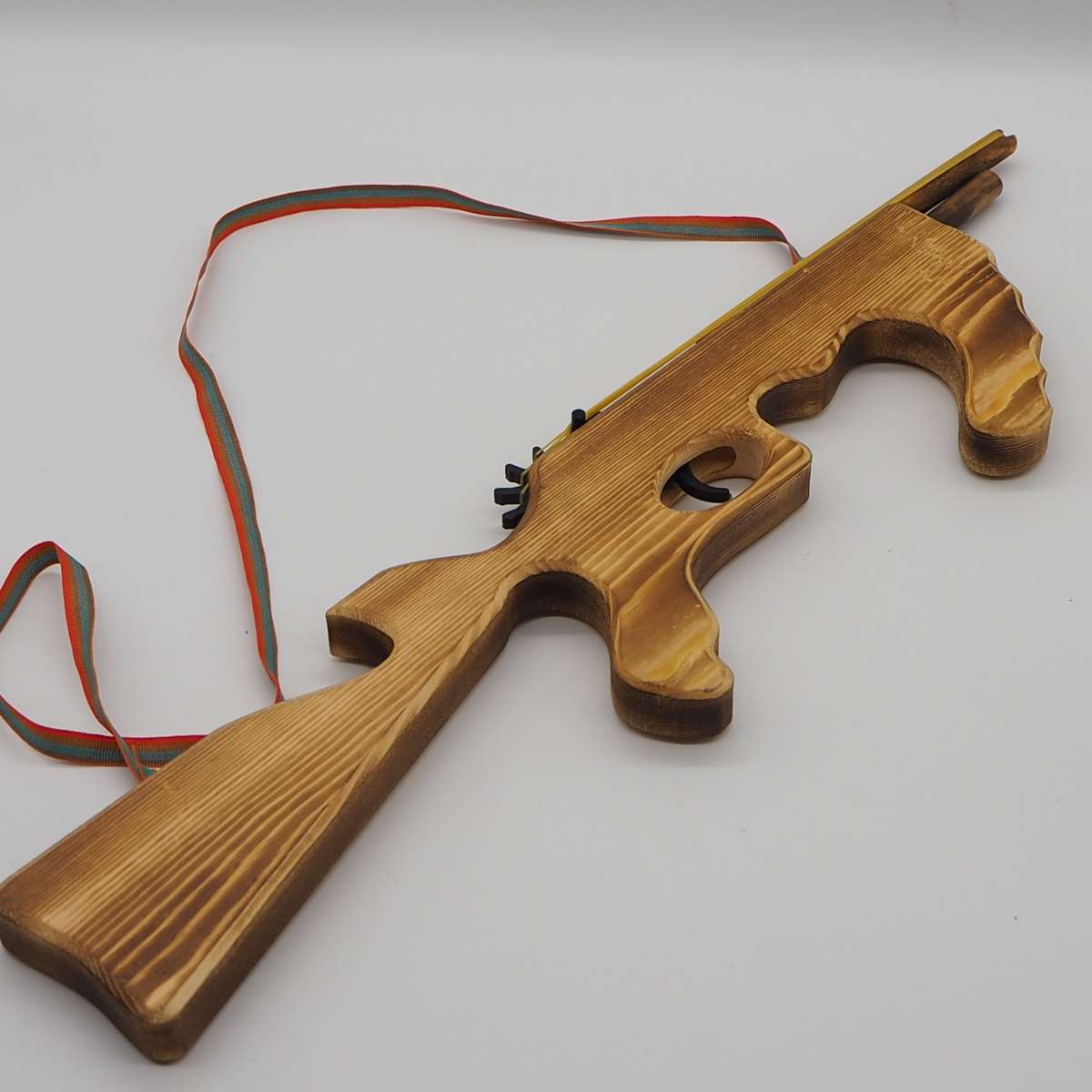 厂家直销木制大号冲风枪木制玩具枪打皮筋枪木枪皮圈木枪批发