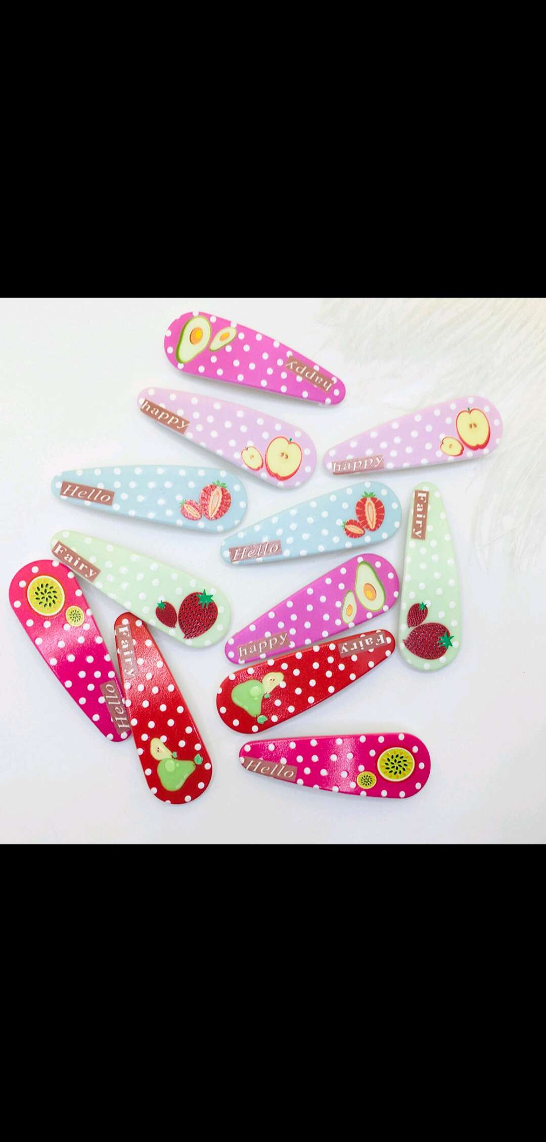 韩版甜美水果印花BB夹卡通宝宝刘海发夹小孩学生可爱糖果