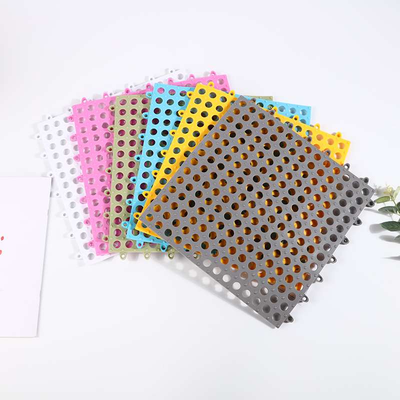 浴室防滑按摩垫网格家用洗澡卫生间洗手间厨房拼接PVC吸水地垫详情图6