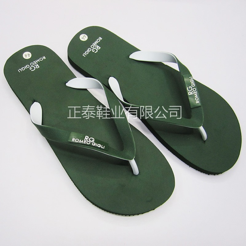 Men's two-color flip-flops details Picture