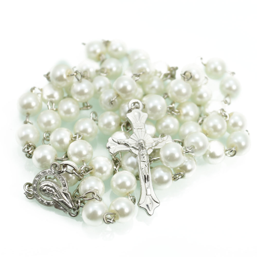 Rosary Beads Cross Necklace, wholesale of cross jewelry Specification image