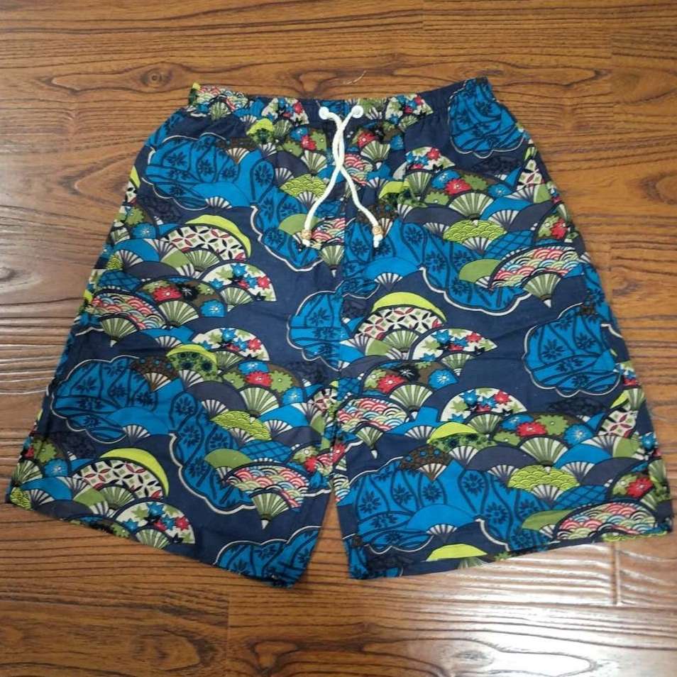 Korean Cotton And Linen Five Quarter Beach Pants With Fat And Big Shorts undefined