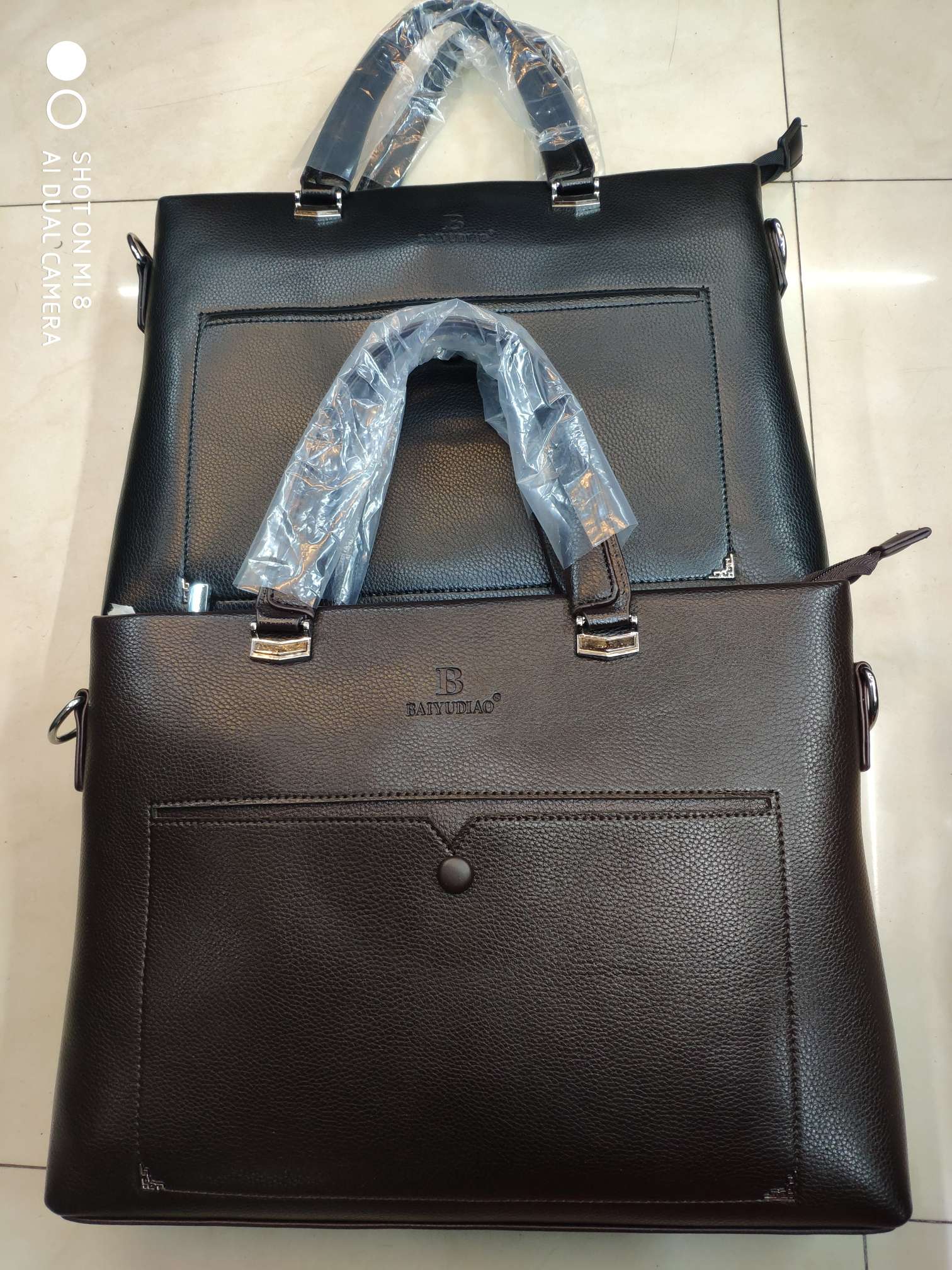 Soft leather briefcase business bag Computer bag No. 1 thumbnail