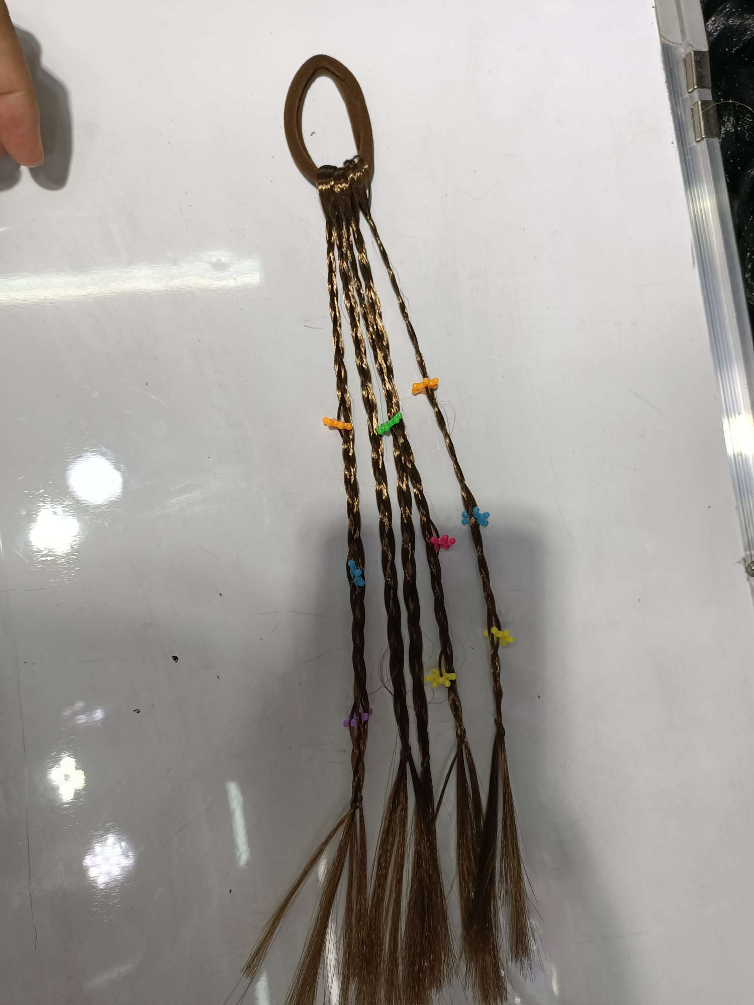 Towel loop braid (Snowflake bead)
