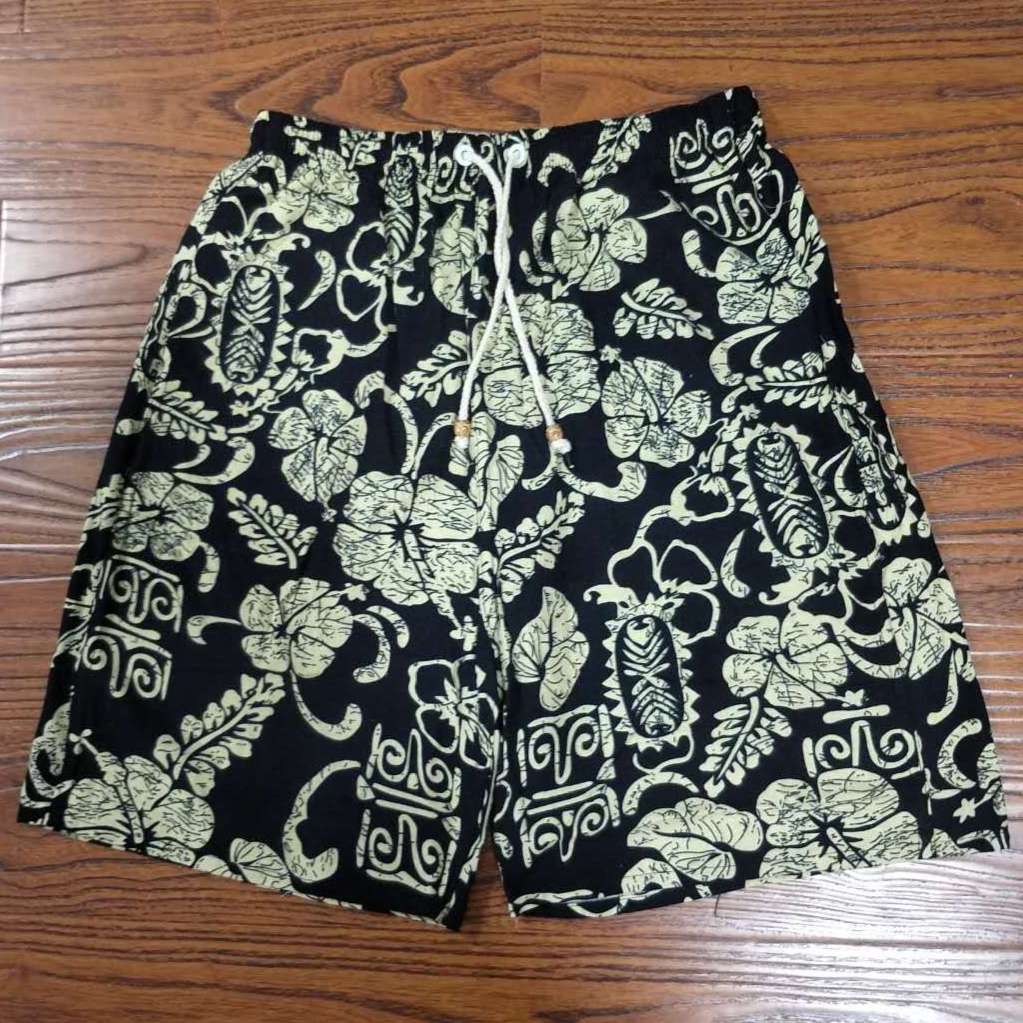 Korean Cotton And Linen Five Quarter Beach Pants With Fat And Big Shorts undefined