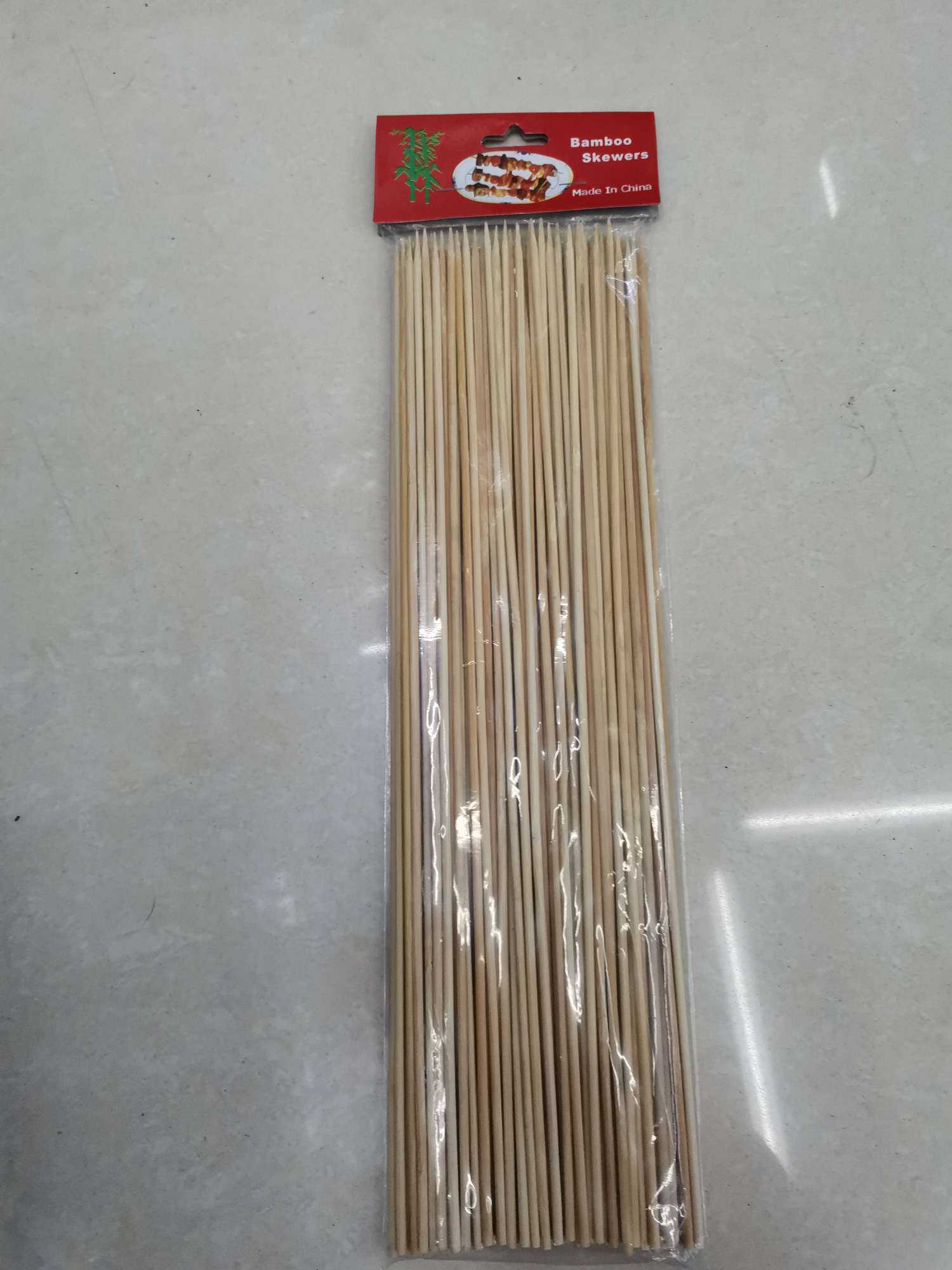 2.5MM*30CM红卡包装：烧烤竹签