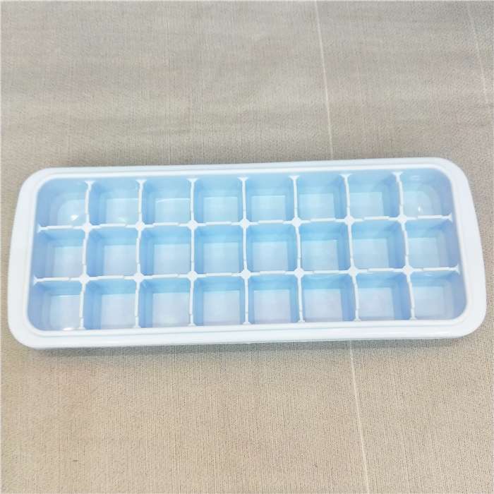 Factory direct sales of 24-compartment silicone ice cube trays with LIDS, home and commercial ice cube trays, multi-color ice molds details Picture