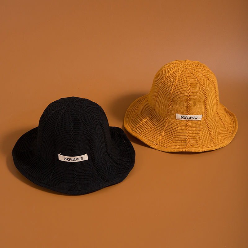 Korean Japanese Knitted Fisherman Hat Summer Hollow Foldable Visor Breathable With A Small Fresh Basin Hat Woman undefined