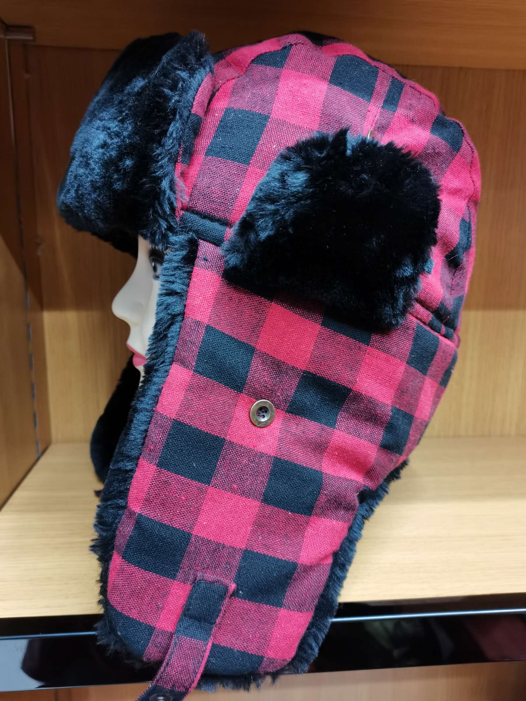Lei Feng cap, ear-protecting cap, flight cap, Northeast cap, checkered cycling cap full figure