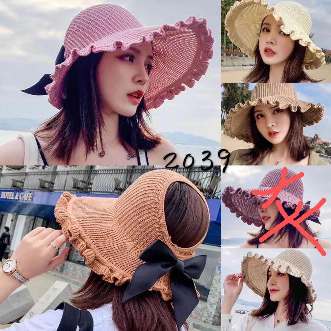 Hat Milk Silk Knitted Empty Top Sun Hat