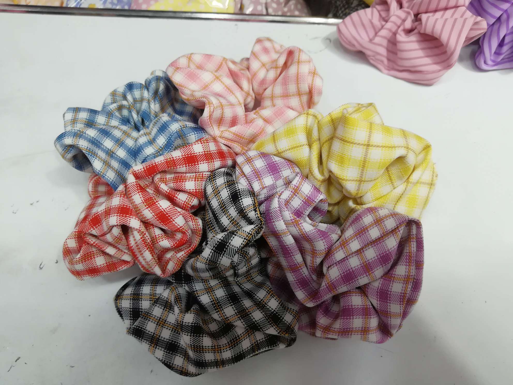 Korean plaid headband