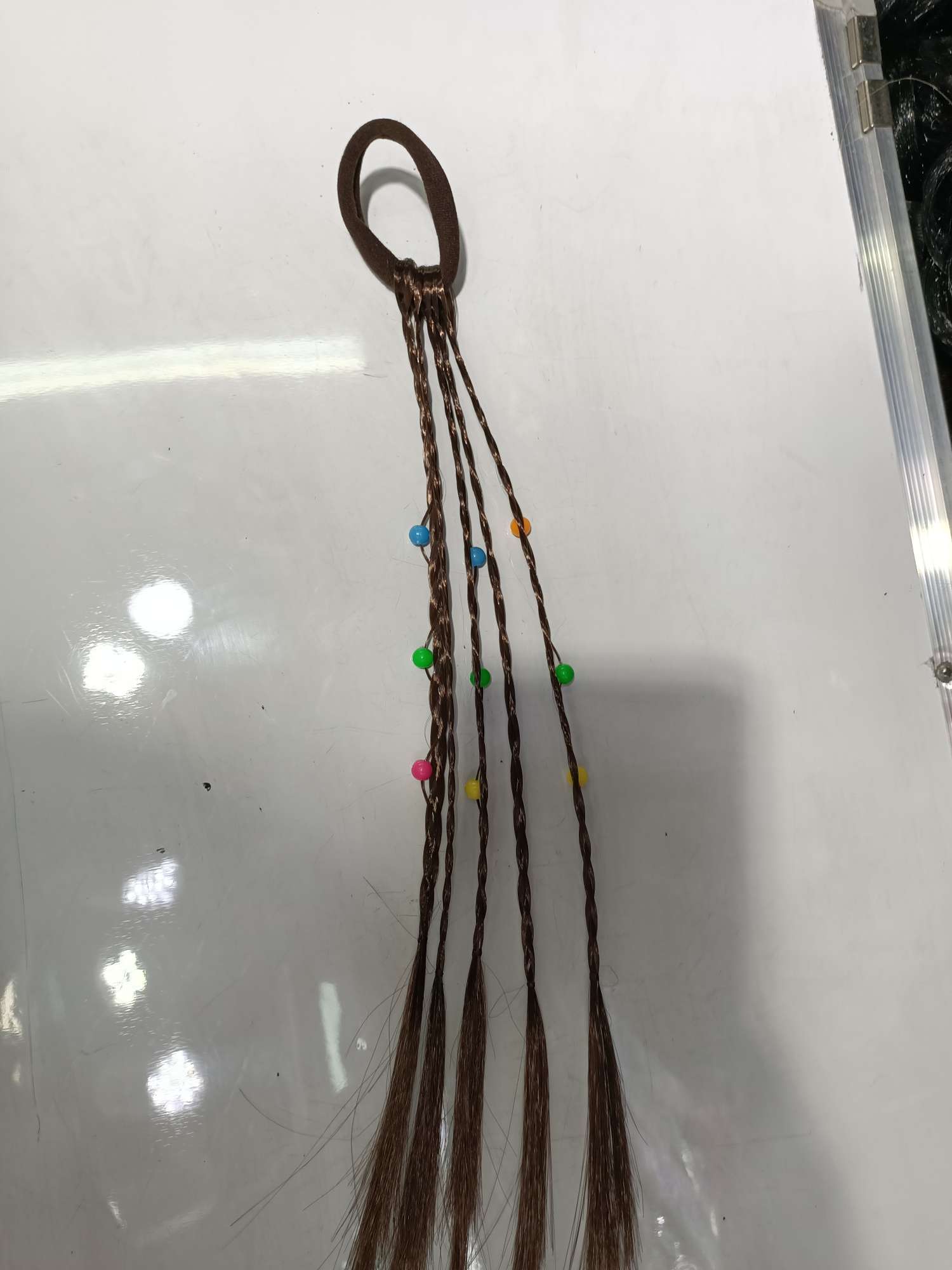 Towel loop braid (round beads)