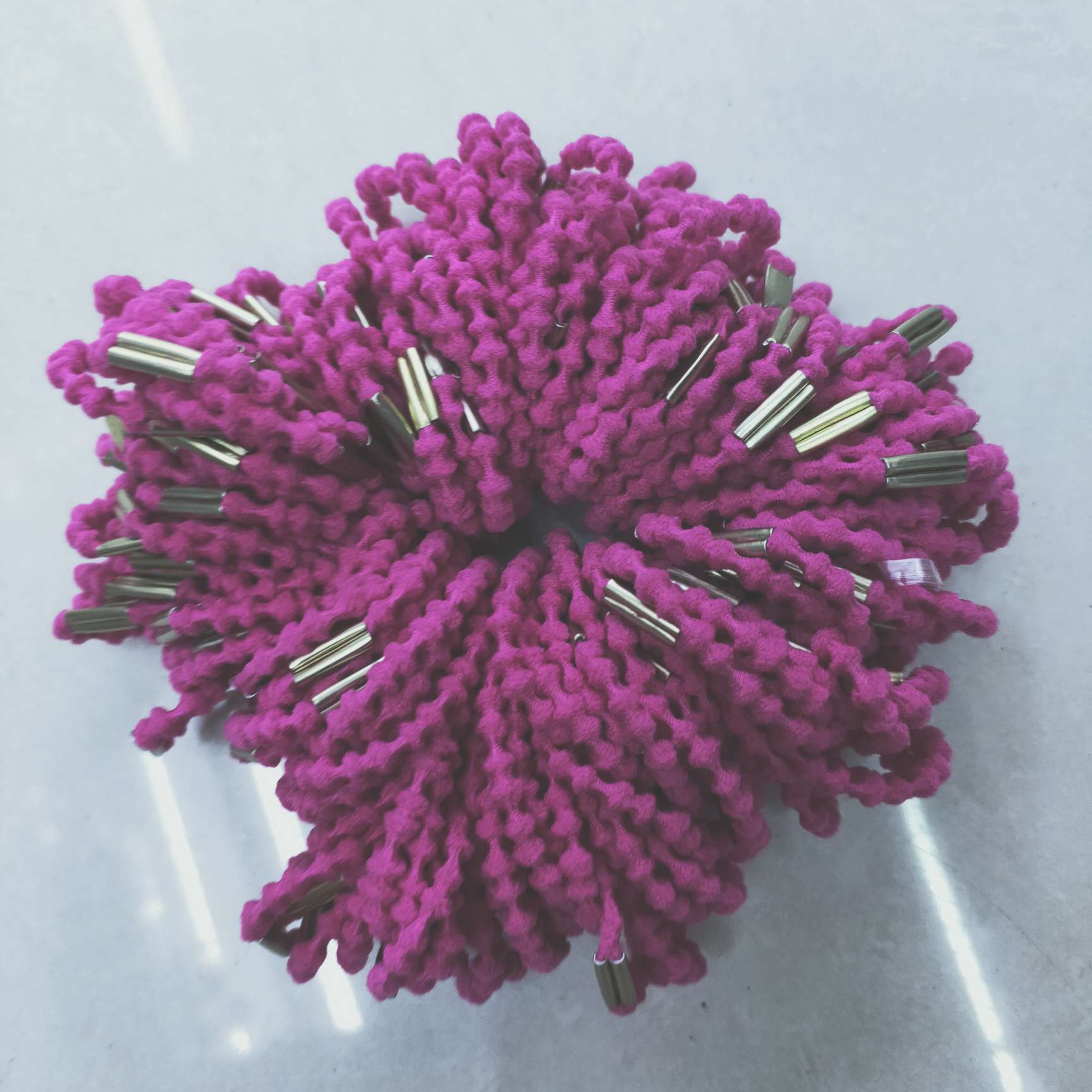 Plum red bamboo children's rubber band thumbnail