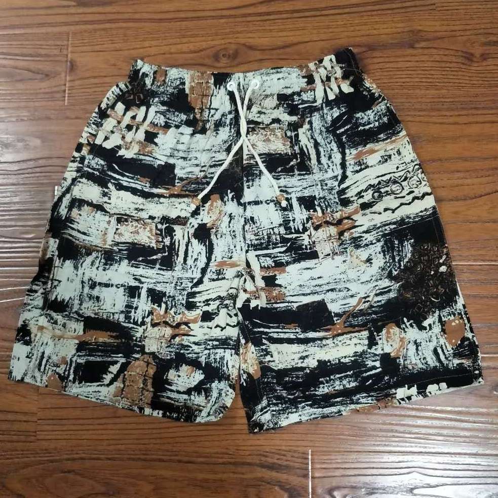 Korean Cotton And Linen Five Quarter Beach Pants With Fat And Big Shorts undefined