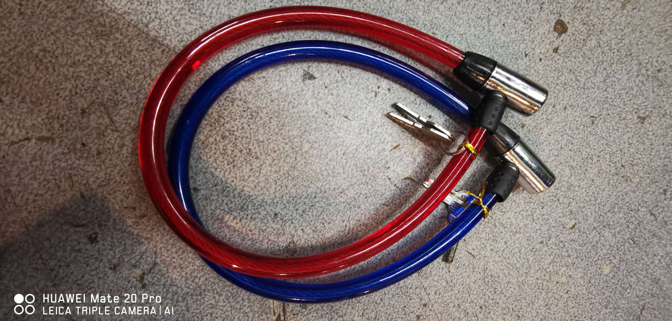 Bicycle crescent steel wire lock details Picture