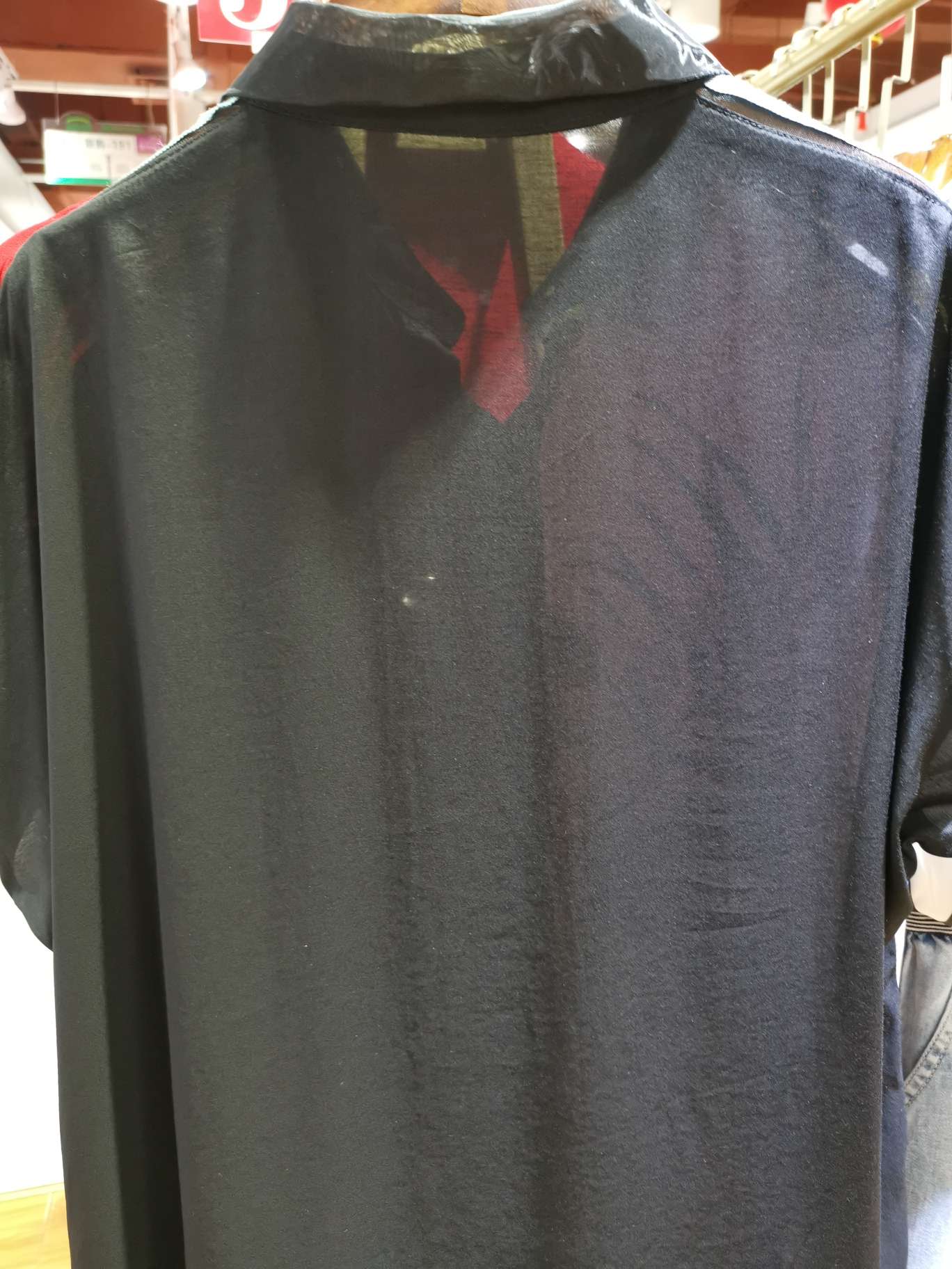 Fashionable half-flower women's shirt Specification image