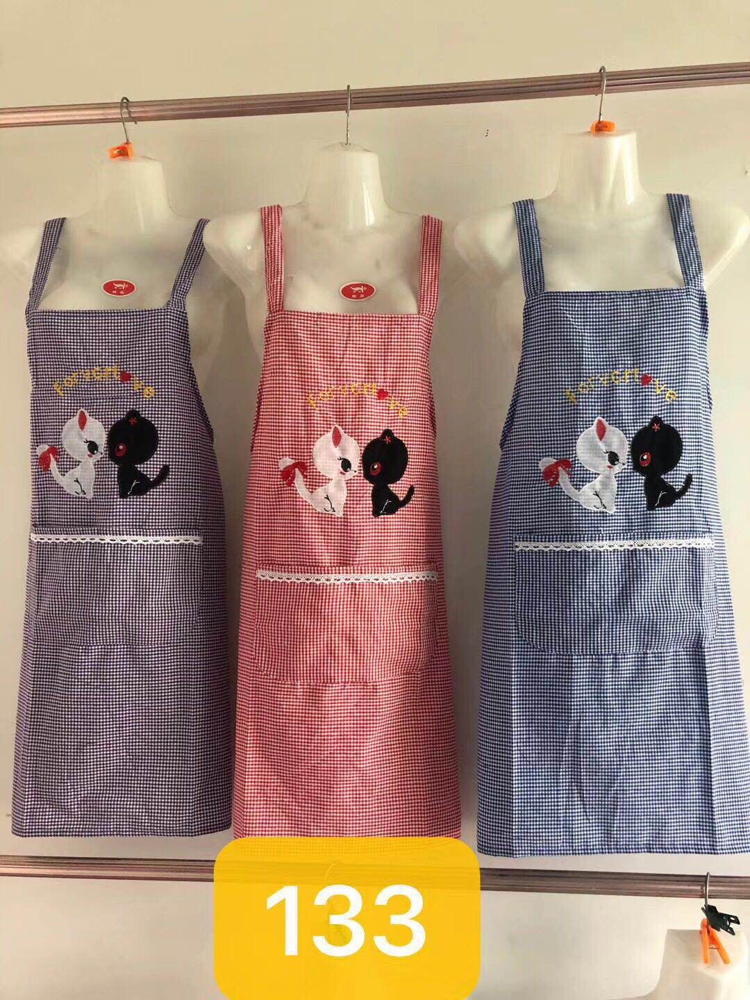 棉布围裙猫头