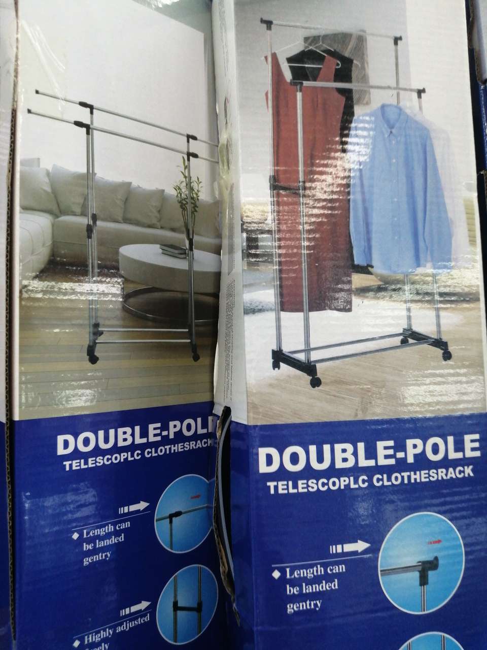 8007伸缩双杆晾衣架产品图