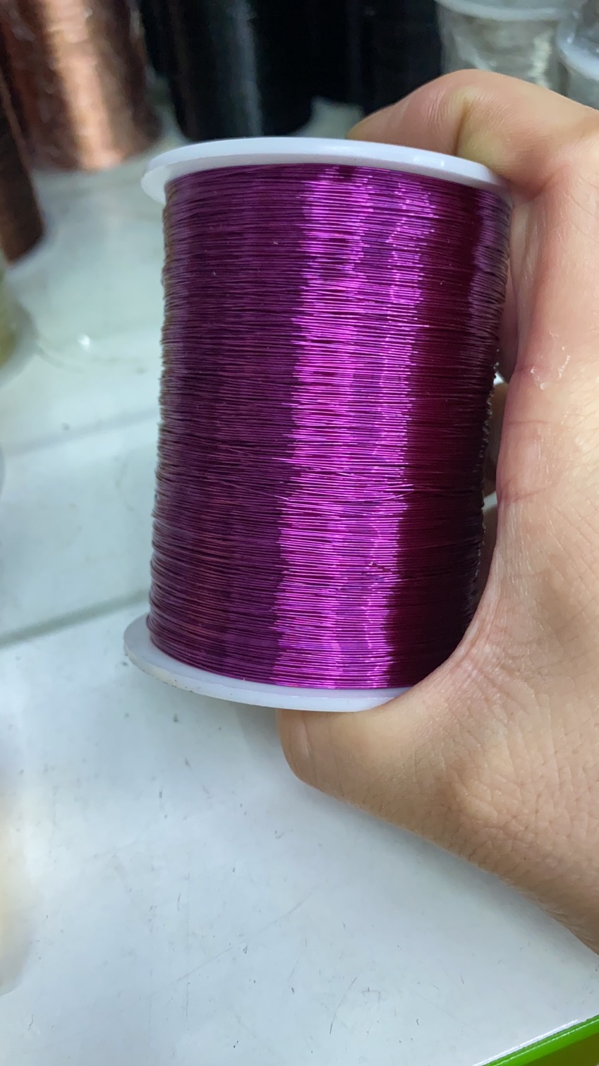 Colored copper wire, 1 kilogram of purple copper, 0.3mm in color