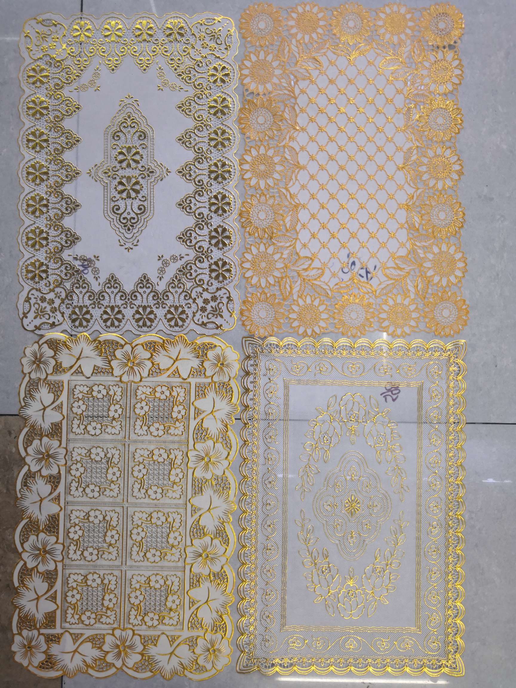 烫金餐垫30*45cm长方形