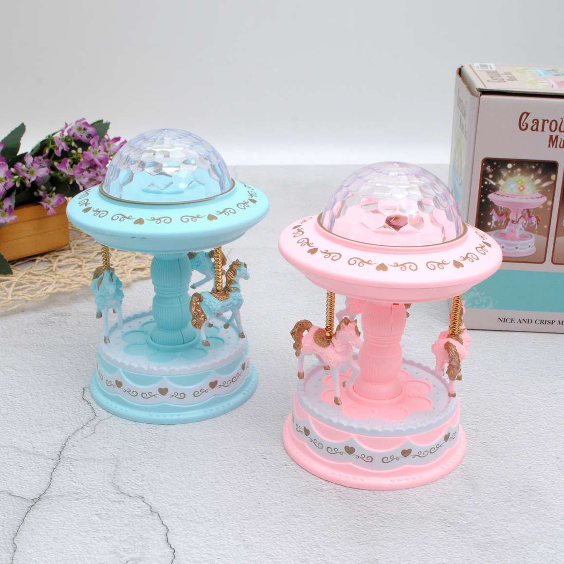 Carousel star sound box full figure