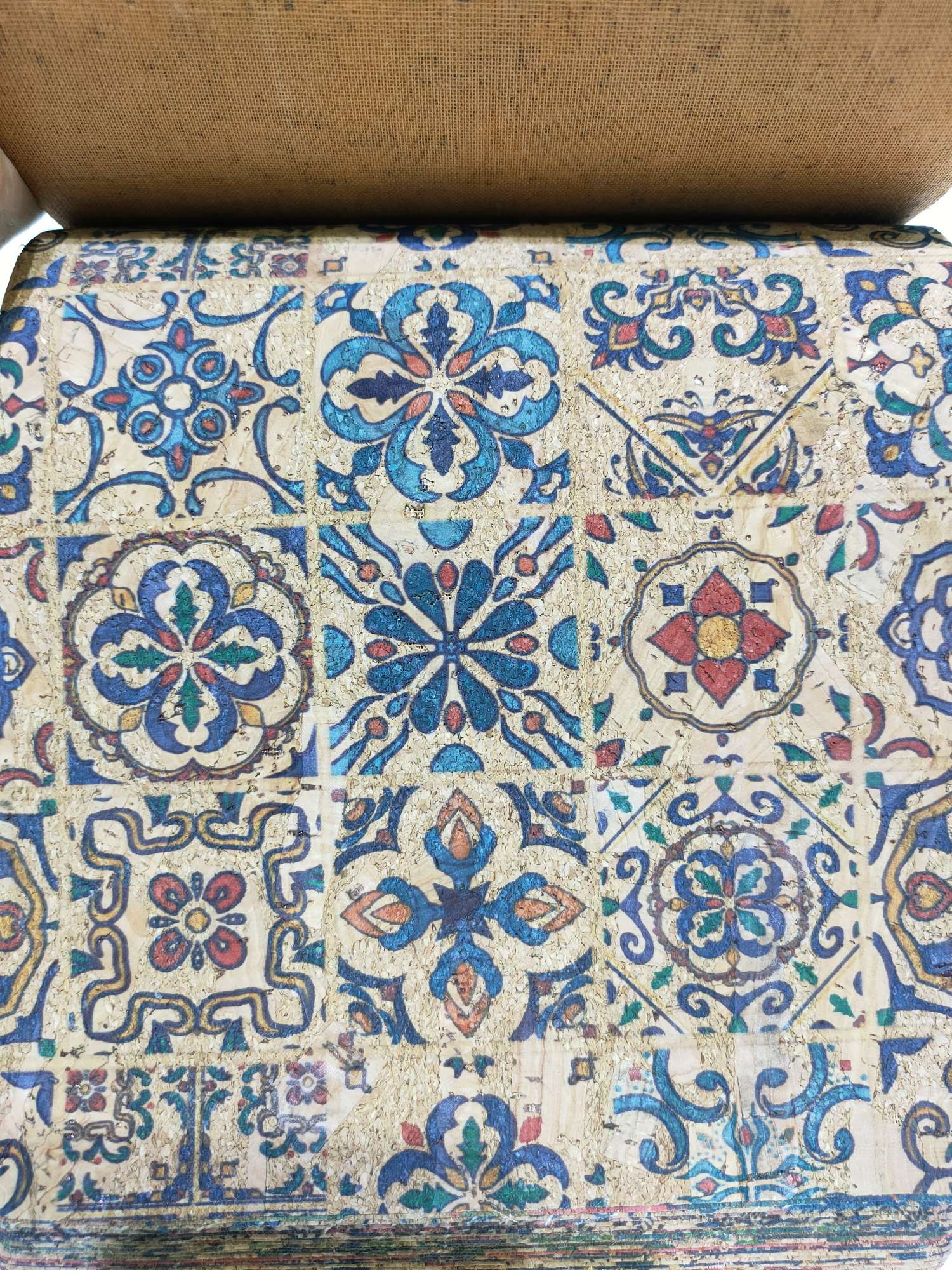 Cork print series five leather material patterns