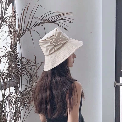 Pleated Basin Hat For Spring And Summer