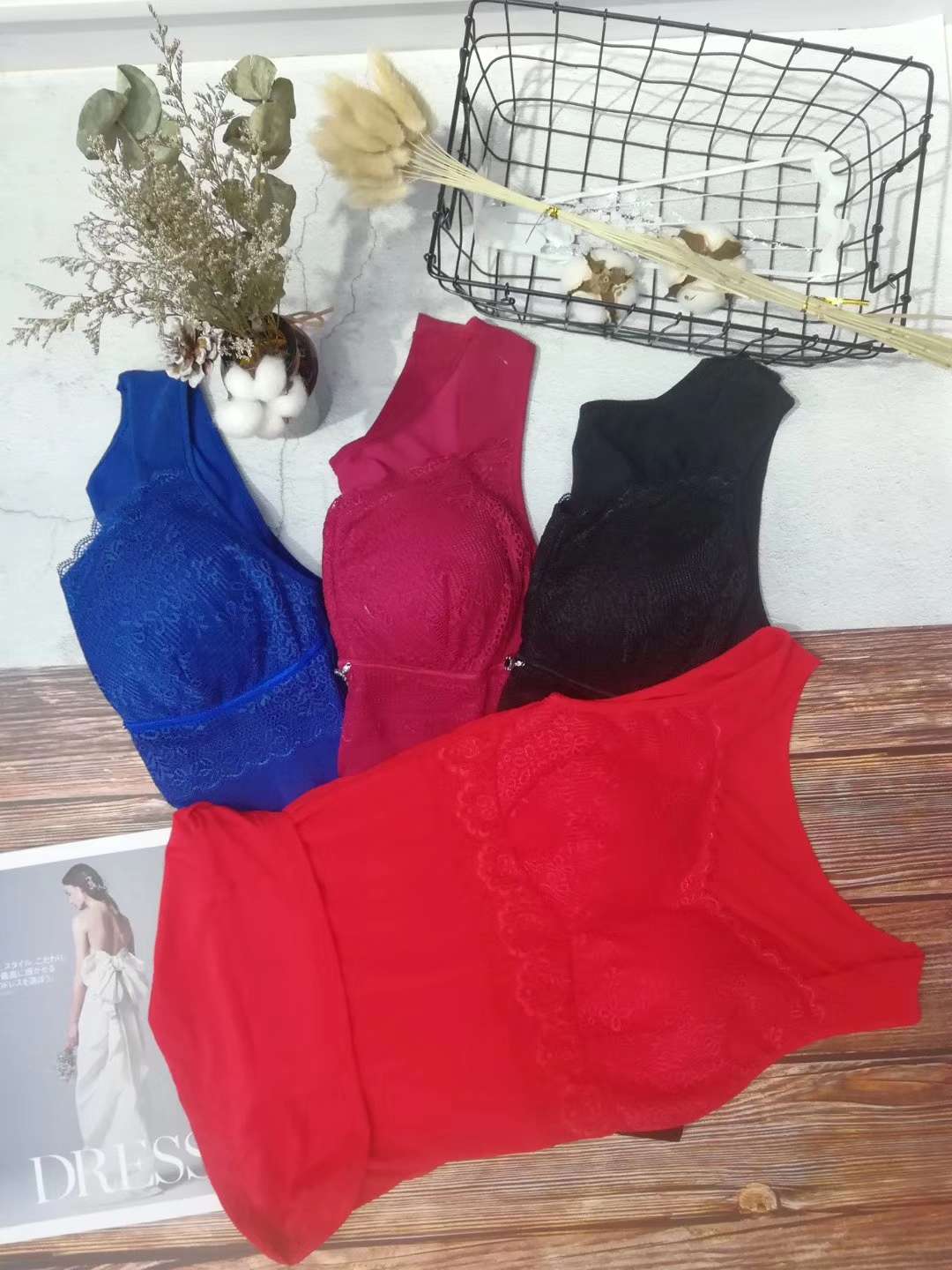 Style no. 86011, women's body corset wearing three-in-one double vest thumbnail