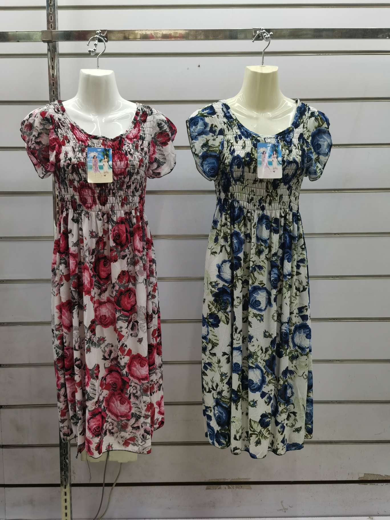 1910四面弹牛奶丝中长款沙滩裙1816