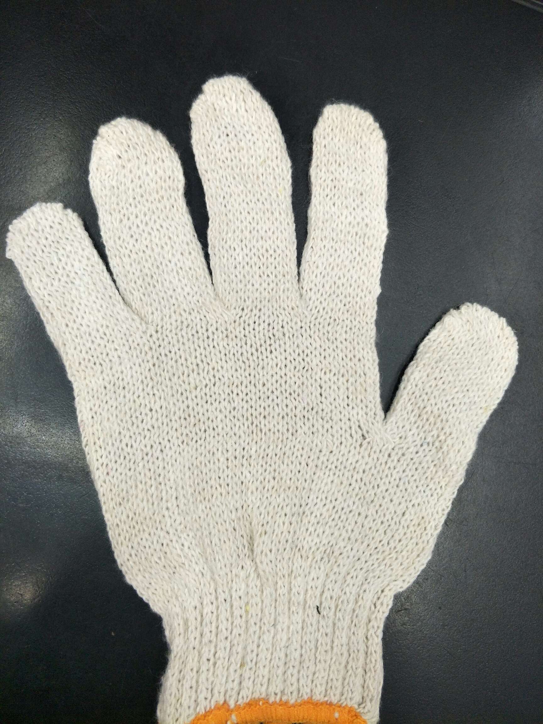 Protective labor protection products cotton gloves 400g white