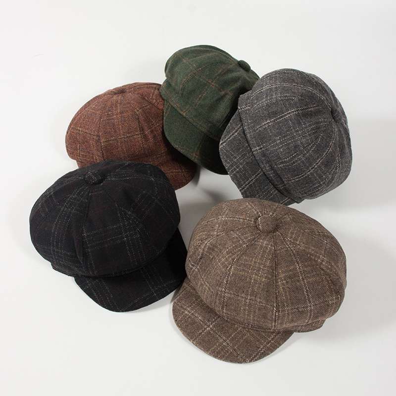 Checked octagonal hat thumbnail