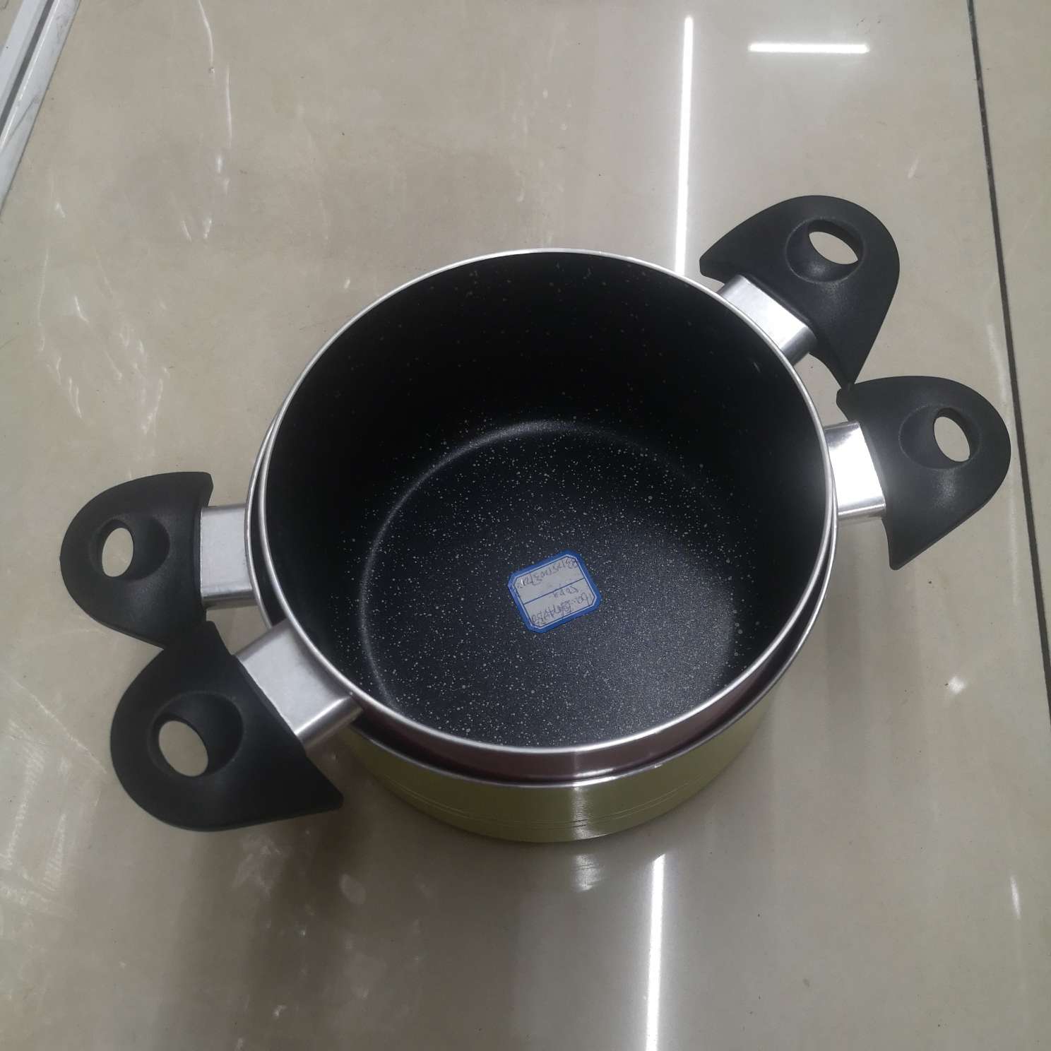 16CM double ear soup pot, milk pot, baby noodles pot thumbnail