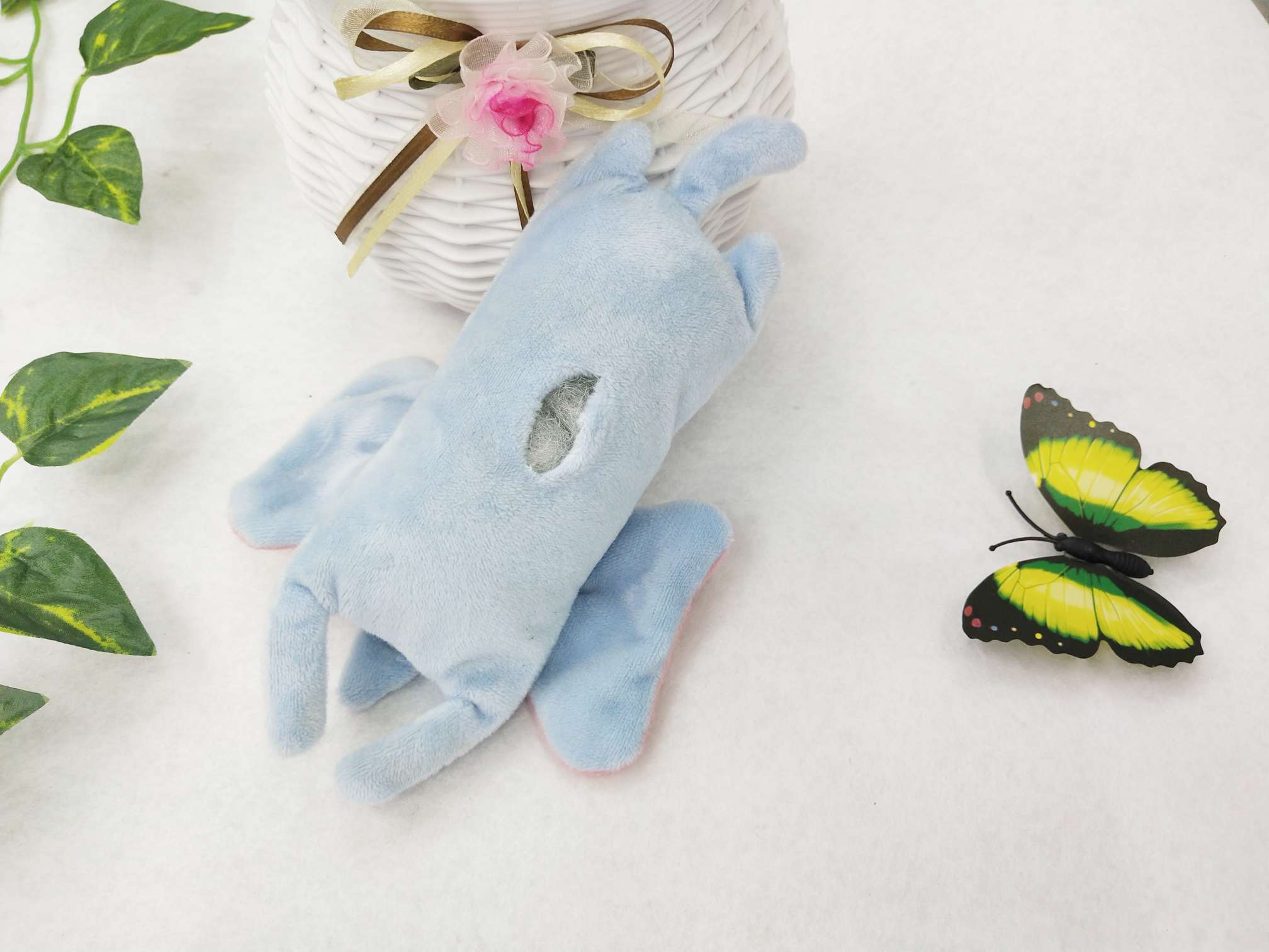 爆款毛绒卡通爬爬小象围巾发夹发带胸针爬爬圈包包服装等毛绒卡通配饰详情图6