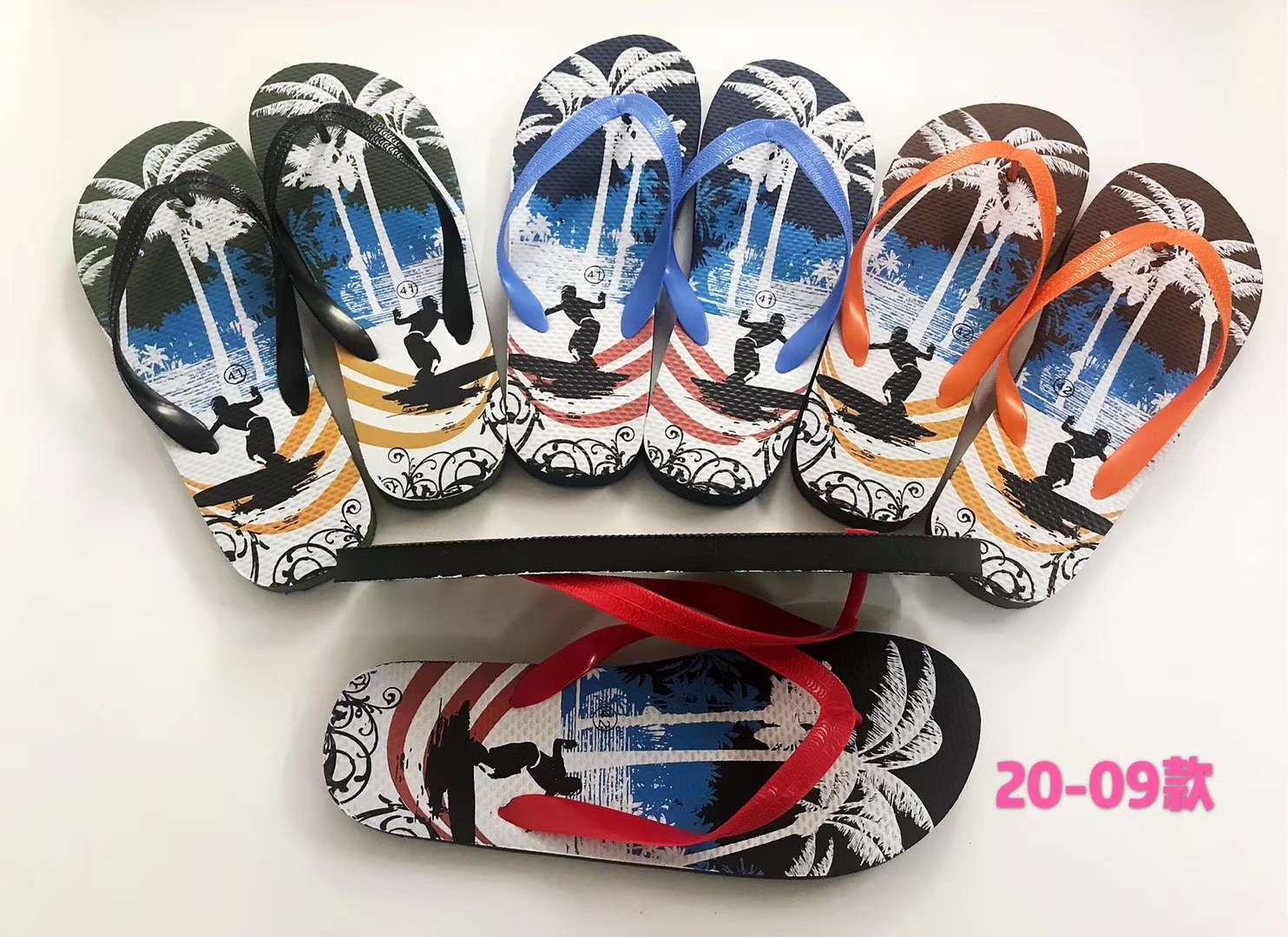 Classic beach flip-flops