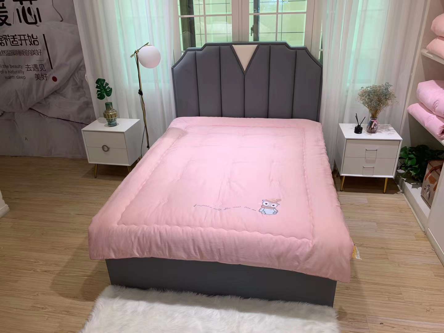 A lovely soybean quilt embroidered with 60 long-staple cotton Application Scenario