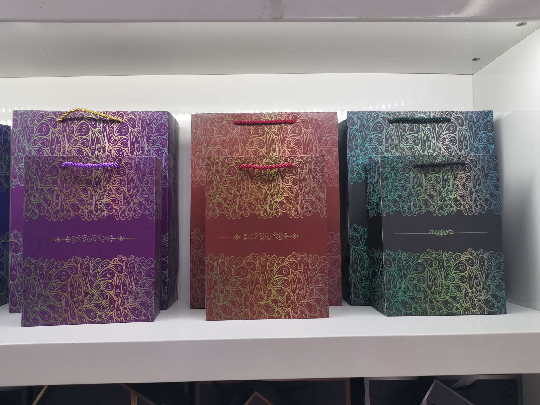 渐变礼品包装，手提袋，纸袋，购物袋