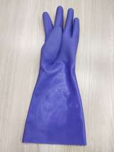 紫色一体绒手套