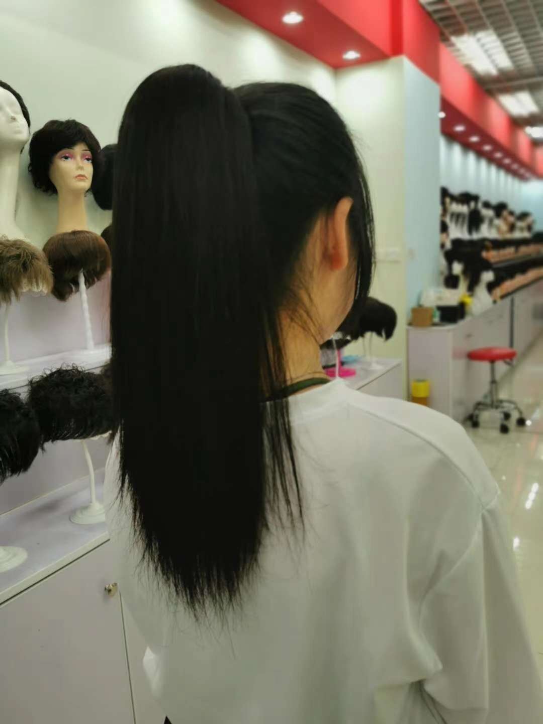 100%真人发，抓夹马尾，35公分，直款详情图6