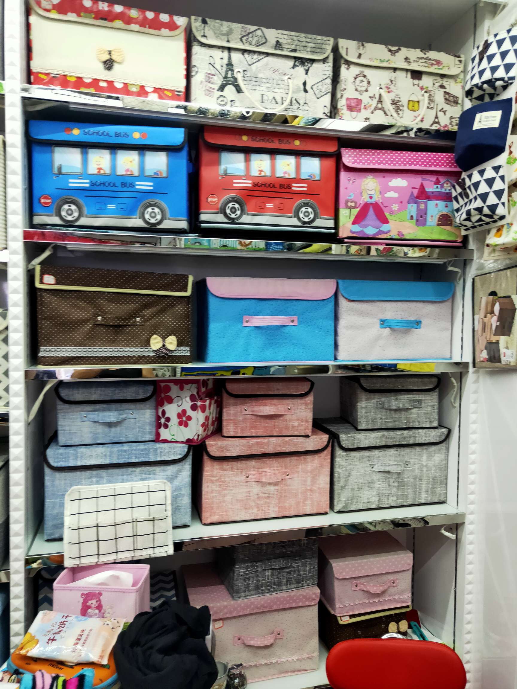 覆膜无纺布收纳凳，无纺布收纳箱，收纳用品产品图