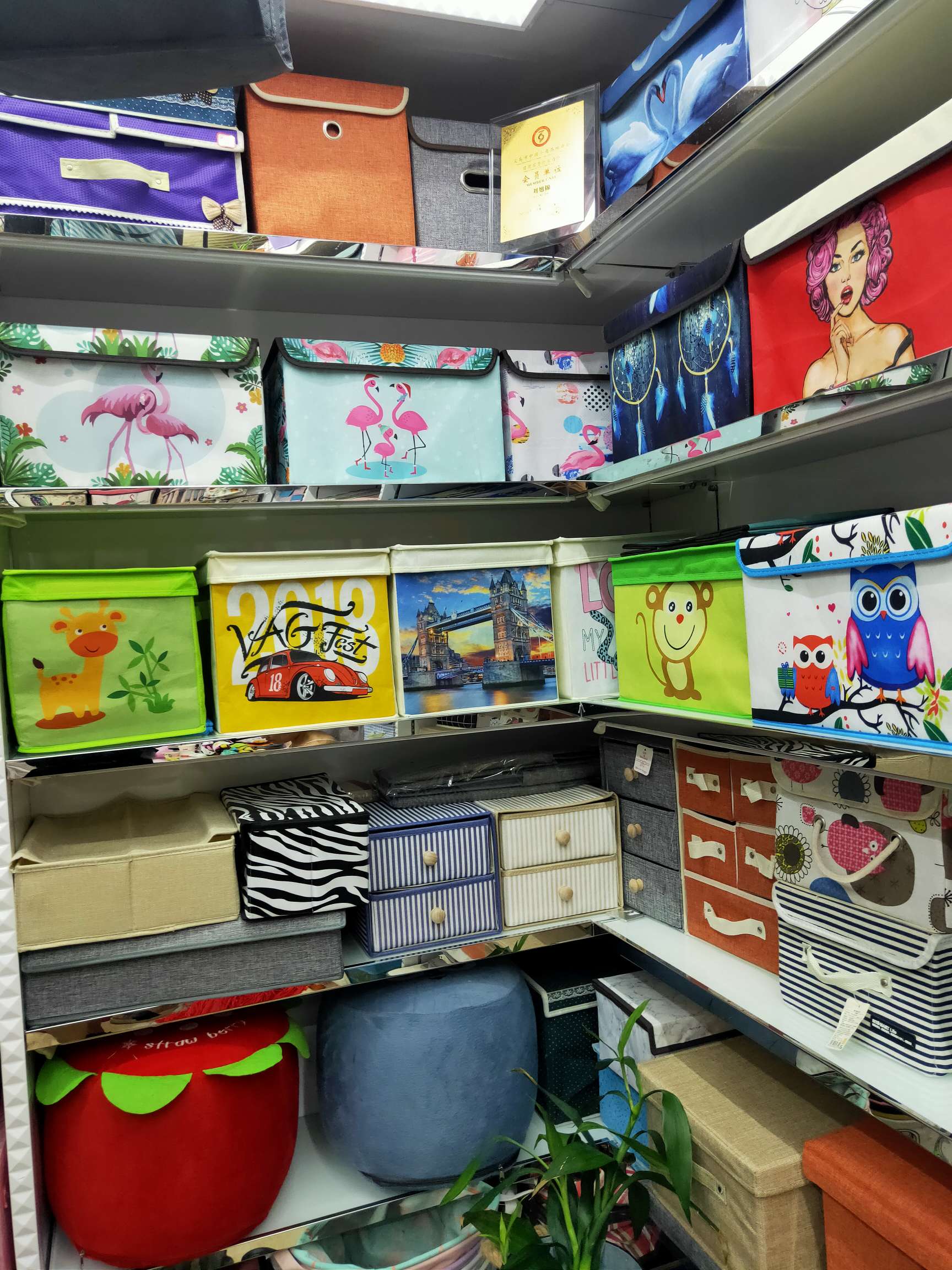 覆膜无纺布收纳凳，无纺布收纳箱，收纳用品详情图6