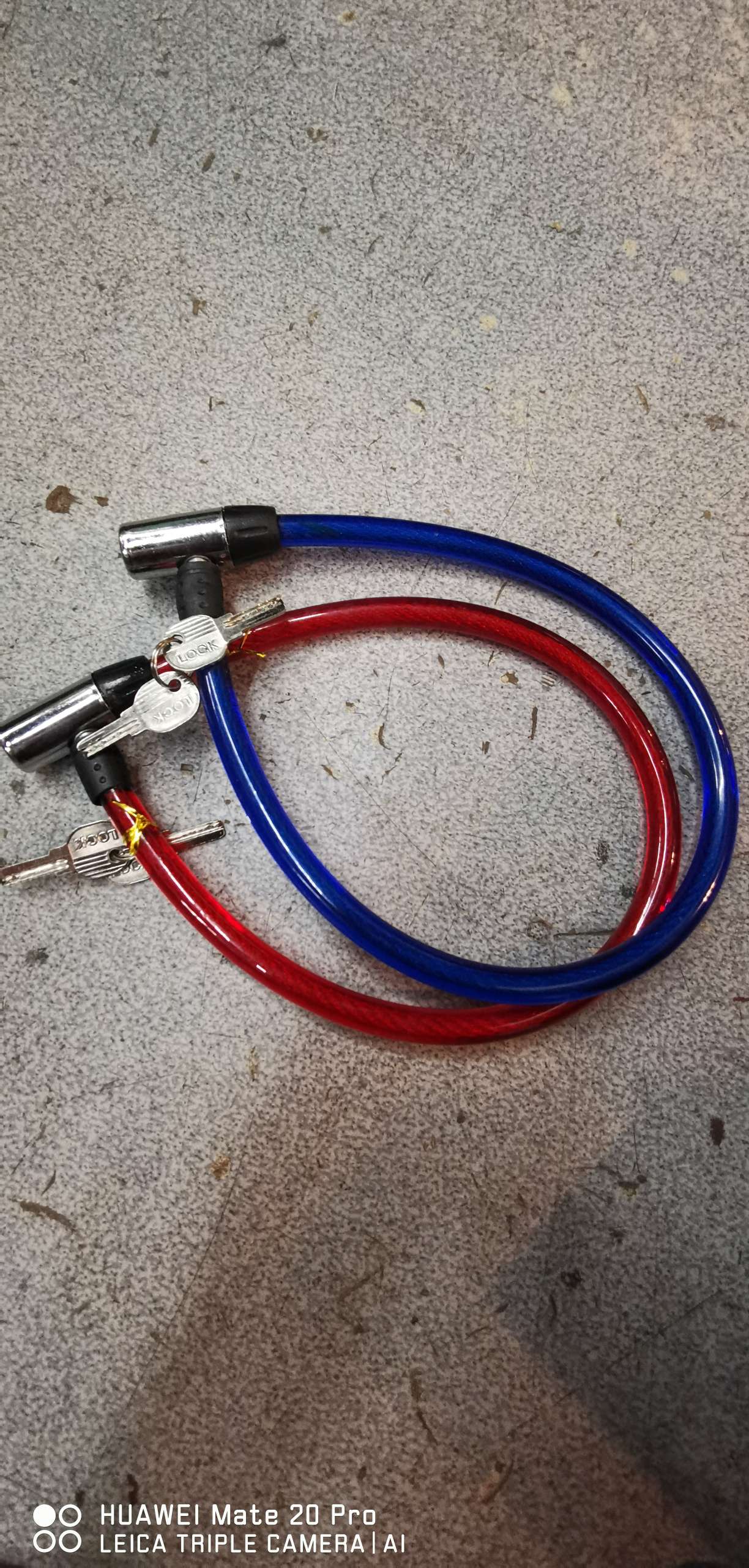 Bicycle crescent steel wire lock Specification image