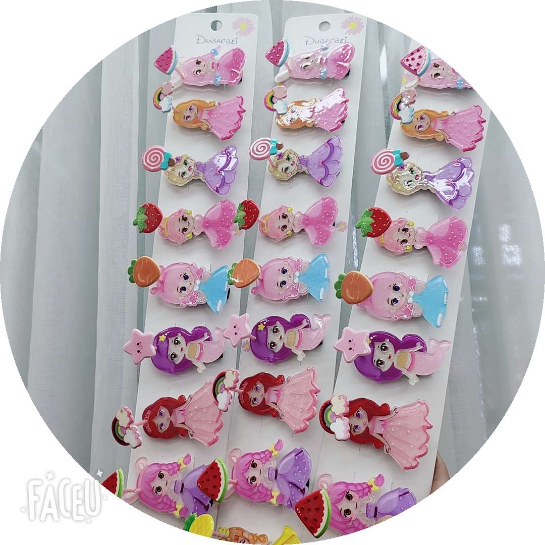 Baby hair clips, children's hair accessories, cute style, campus Yak Korean version hair clips