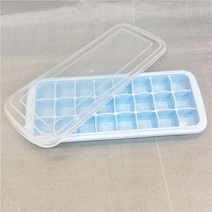 Factory direct sales of 24-compartment silicone ice cube trays with LIDS, home and commercial ice cube trays, multi-color ice molds Specification image