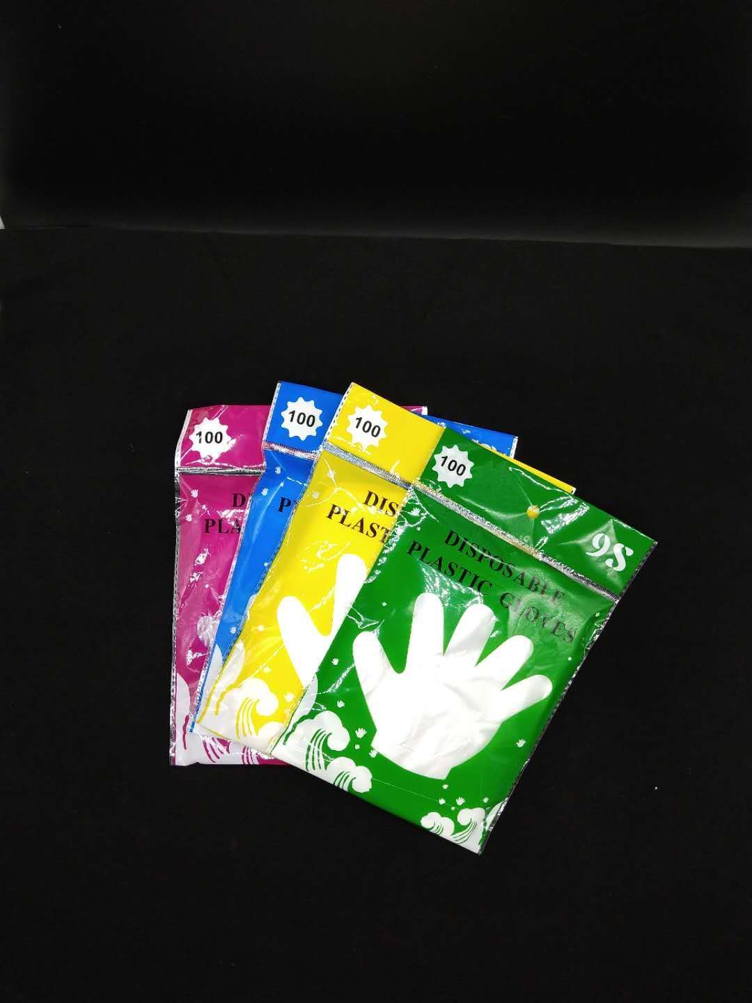 Disposable pe gloves Crayfish disposable food plastic pe beauty film clear takeaway gloves catering thickening